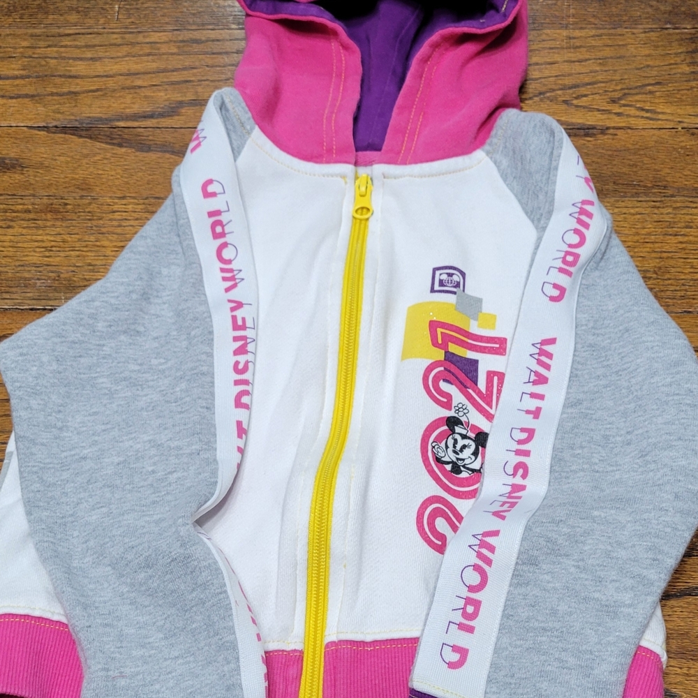 Disney Kids Hoodie - Pink, Gray, White, and Yellow Accents 2021